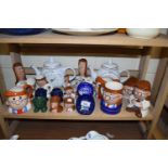 COLLECTION OF TETLEY TEA COLLECTABLES TO INCLUDE EGG CUPS, TEA POTS, FIGURES ETC