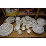 QUANTITY OF WEDGWOOD 'COTTAGE ROSE' PATTERN COFFEE AND TABLE WARES