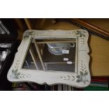 MIRROR IN A FLORAL PAINTED FRAME