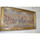 20TH CENTURY NEEDLEWORK PICTURE, GILT FRAMED