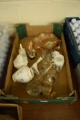 BOX OF MIXED CERAMICS AND GLASS WARES