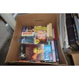 ONE BOX OF MIXED BOOKS