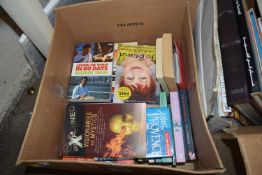 ONE BOX OF MIXED BOOKS