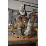 LARGE CAPO DI MONTE MODEL OF A CAMEL AND RIDER