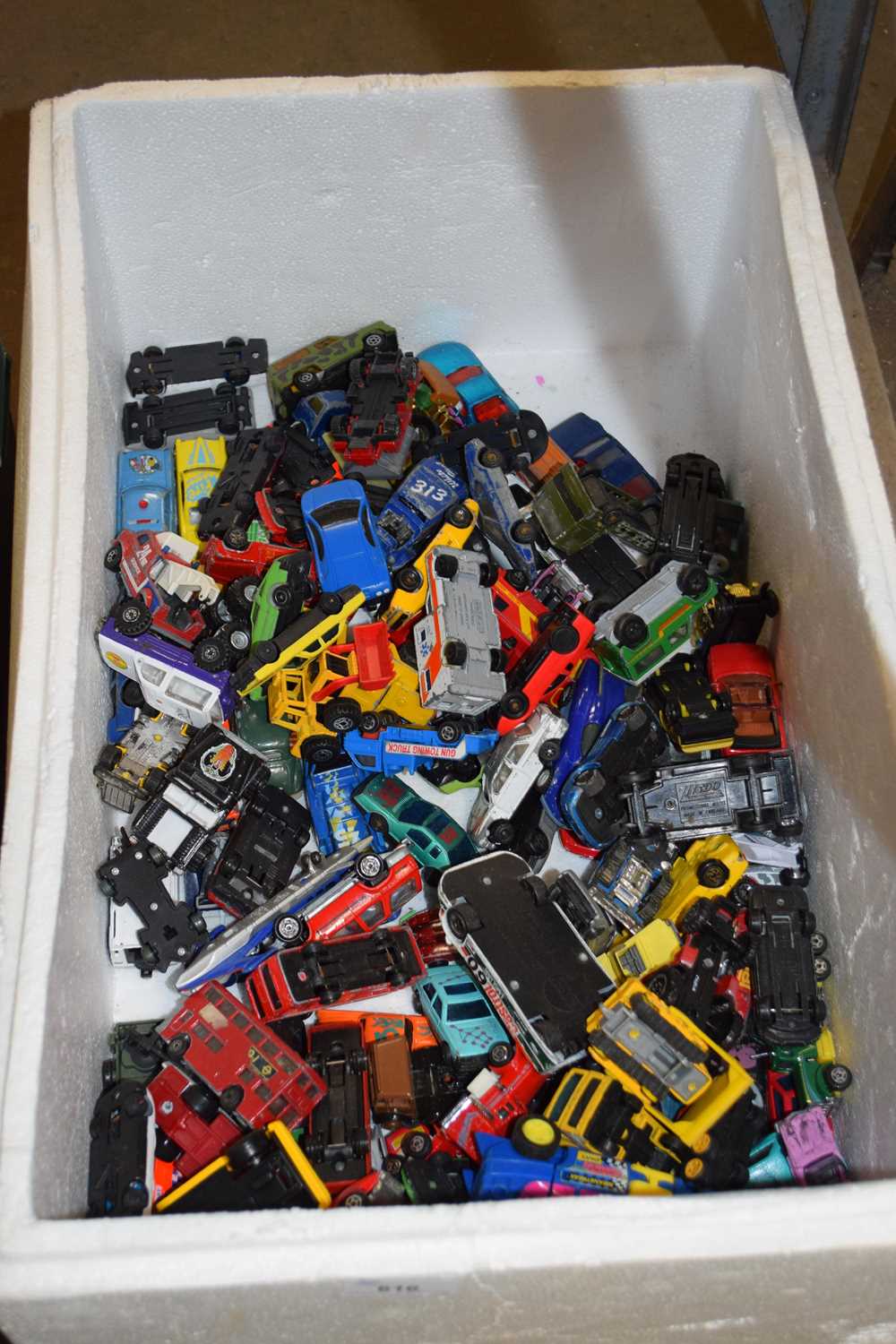 BOX OF MIXED TOY CARS