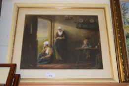 INTERIOR SCENE WITH CHILD AT A TABLE, F/G