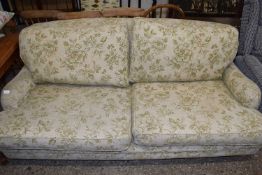 FLORAL UPHOLSTERED THREE-SEATER SOFA