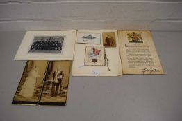 CARTE DE VISITE CARDS MARKED 'R. MOLKENTELLER & CO, INDIA', FURTHER MILITARY PHOTOGRAPH AND TWO