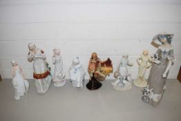 EIGHT MIXED MODERN FIGURINES