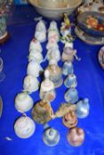 COLLECTION OF VARIOUS PORCELAIN COLLECTORS BELLS TO INCLUDE WEDGWOOD, STIRLING, LLADRO AND OTHERS