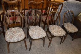 FOUR STICK BACK KITCHEN CHAIRS