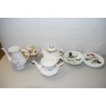 MIXED TABLE WARES TO INCLUDE ROYAL ALBERT TEA WARES AND OTHERS