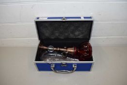 SMALL HOOKAH PIPE WITH FITTED CASE