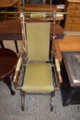 LATE VICTORIAN AMERICAN DESIGN ROCKING CHAIR