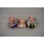 THREE WADE NAT WEST PIGGY BANKS