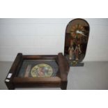 EGYPTIAN STYLE BATTERY OPERATED WALL CLOCK AND ONE OTHER