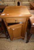 LATE VICTORIAN AMERICAN WALNUT BEDSIDE CHEST