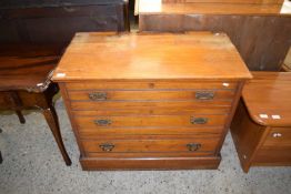 LATE VICTORIAN AMERICAN WALNUT THREE DRAWER CHEST