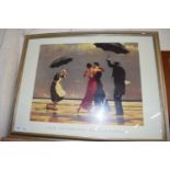 AFTER JACK VETTRIANO, COLOURED PRINT FROM THE PORTLAND GALLERY, F/G