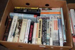 ONE BOX MIXED BOOKS - WAR/MILITARY INTEREST