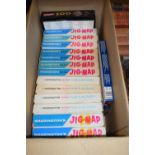 ONE BOX OF WADDINGTONS JIG-MAP JIGSAW PUZZLES AND OTHERS