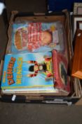 ONE BOX MIXED DANDY, DENNIS THE MENACE AND OTHER CHILDRENS BOOKS