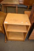 SMALL LIGHT OAK SHELF UNIT