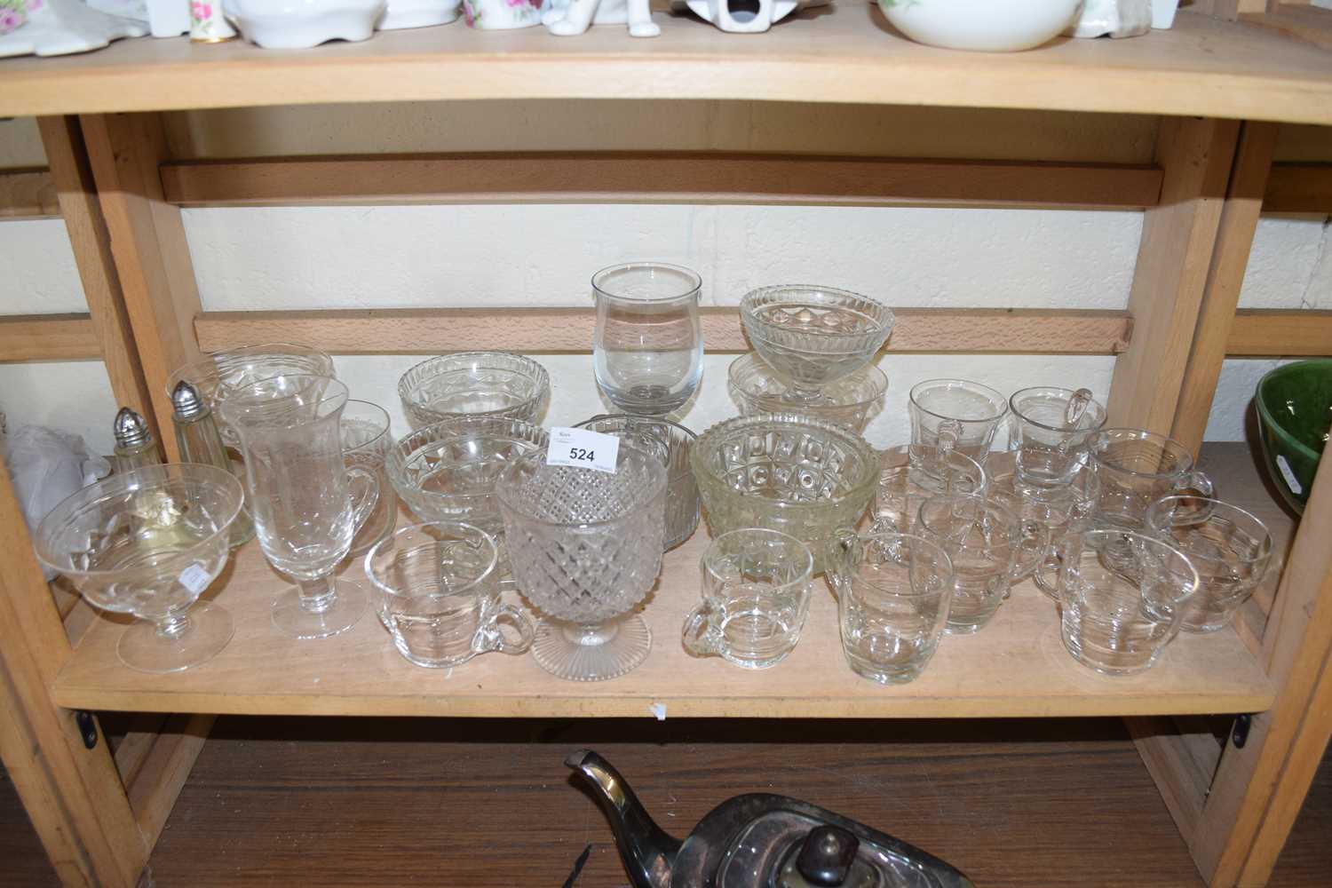 VARIOUS MIXED CLEAR GLASS WARES