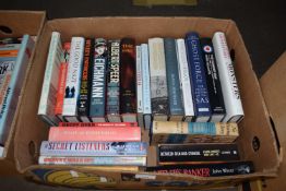 ONE BOX MIXED BOOKS - WAR/MILITARY INTEREST