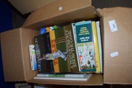 ONE BOX OF MIXED BOOKS - CRICKETING INTEREST