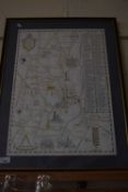 MODERN COLOURED MAP OF FAKENHAM AND HEMPTON, F/G