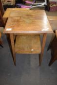 SMALL OAK TWO -TIER TABLE