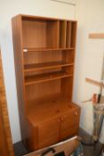 RETRO MID-CENTURY TEAK LOUNGE CABINET WITH CUPBOARD BASE