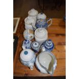 MIXED KITCHEN STORAGE JARS AND OTHER ITEMS