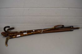 VINTAGE WALKING STICKS AND RIDING CROPS