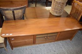 NEW ZEALAND RIMU WOOD TV CABINET WITH DRAWERS, 176CM WIDE