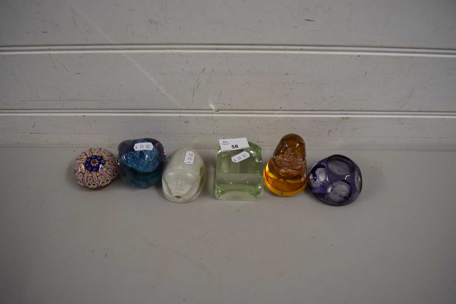 VARIOUS PAPERWEIGHTS (6)