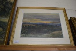 HUGH WRIGHT-RUDBY, 'WELSH MOUNTAINS', WATERCOLOUR, F/G