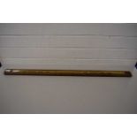 VINTAGE BRASS RULER MARKED 'USE PULVEX ROOF FELT'