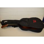 VALENCIA ACOUSTIC GUITAR WITH PADDED TRAVEL CASE