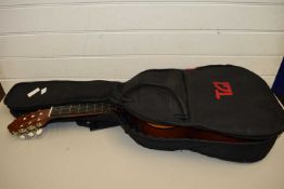 VALENCIA ACOUSTIC GUITAR WITH PADDED TRAVEL CASE