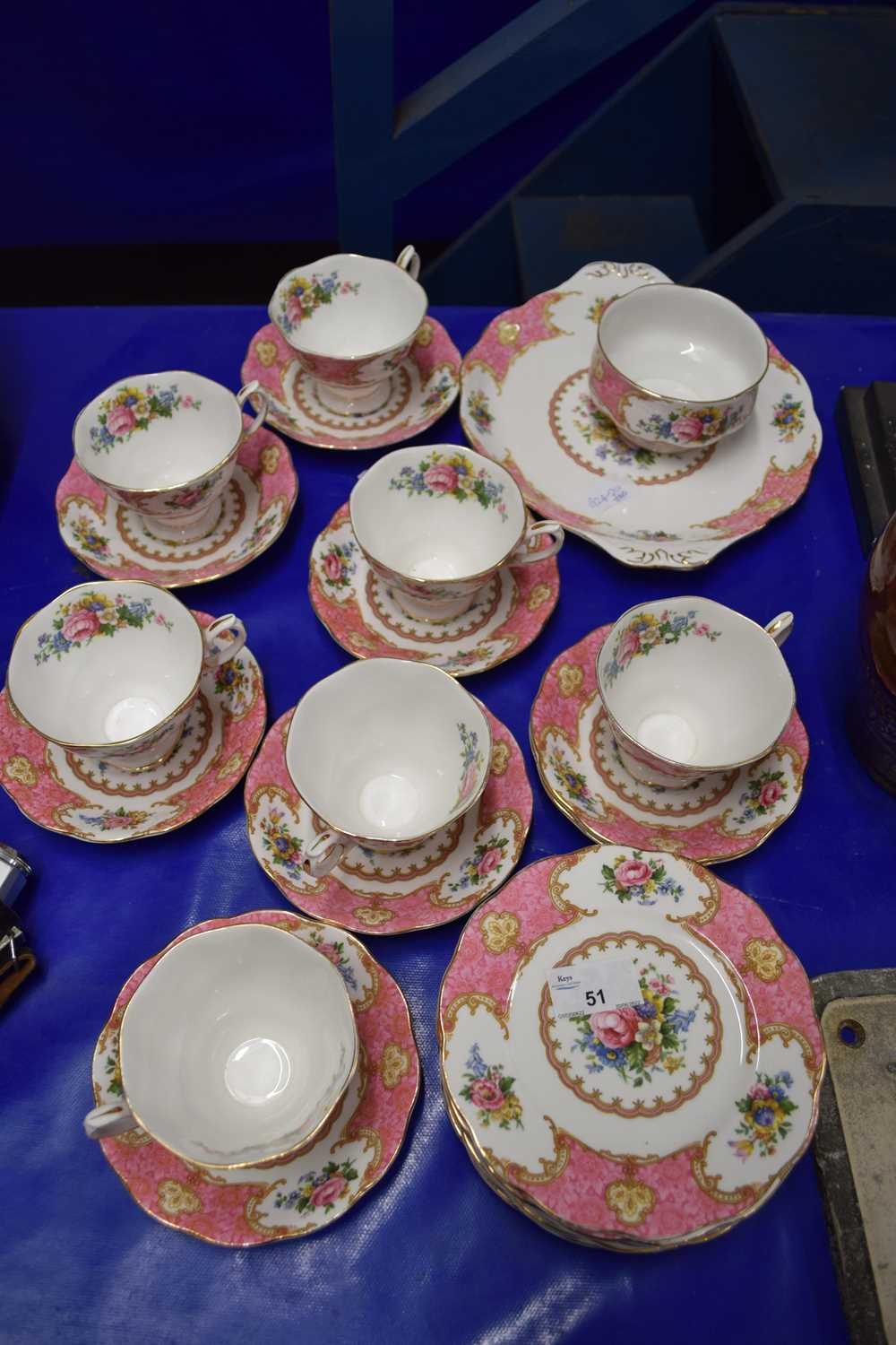 QUANTITY OF ROYAL ALBERT 'LADY CARLYLE' TEA WARES