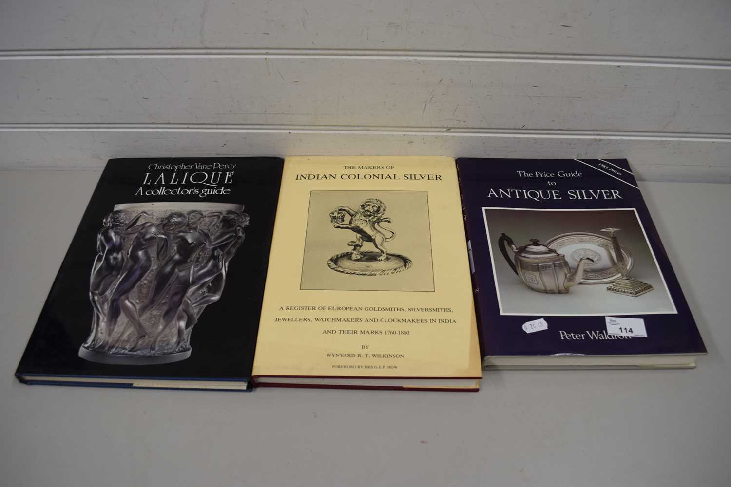 ANTIQUES REFERENCE BOOKS TO INCLUDE CHRISTOPHER VANE PERCY 'LALIQUE, A COLLECTORS GUIDE', PETER