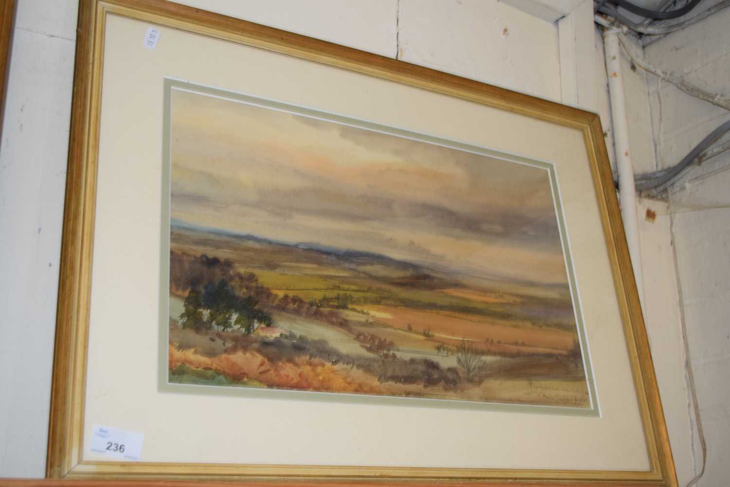 HUGH WRIGHT-RUDBY, VIEW OF HEREFORDSHIRE, WATERCOLOUR, F/G