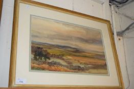 HUGH WRIGHT-RUDBY, VIEW OF HEREFORDSHIRE, WATERCOLOUR, F/G