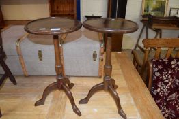 PAIR OF MAHOGANY WINE TABLES