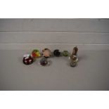 COLLECTION OF EIGHT MIXED PAPERWEIGHTS