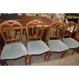 SET OF FOUR REPRODUCTION BALLOON BACK DINING CHAIRS