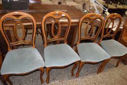 SET OF FOUR REPRODUCTION BALLOON BACK DINING CHAIRS