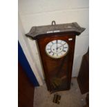 LATE 19TH CENTURY VIENNA STYLE WALL CLOCK (FOR RESTORATION)